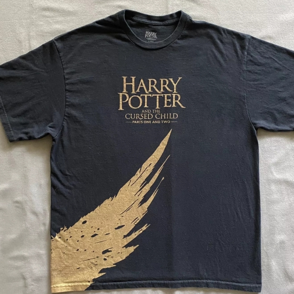 2016 Harry Potter & The Cursed Child T Shirt Black Play Theatre New York